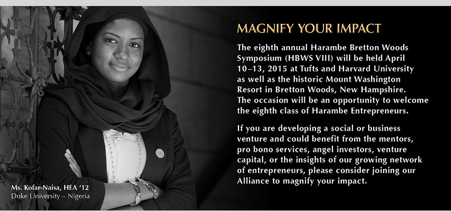 Apply: Harambe Alliance